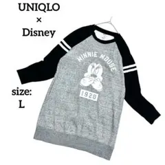 UNIQLO ユニクロ ディズニーコラボ ミニーマウス トレーナー スウェットL