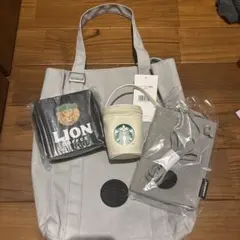 新品未使用　スターバックス福袋　LION COFFEE ポーチセット