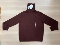 ユニクロ　カシミヤ100% ブラウン タートルネックセーター 未使用新品
