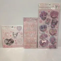 【正規品】 バニーズバレリーナシリーズ　マイメロディ クロミ シール 3点セット