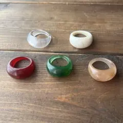 カラフルリング5個セット