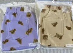 【新品未開封】GU サマナルパンツ　90cm 7分丈　2点セット　プードル柄