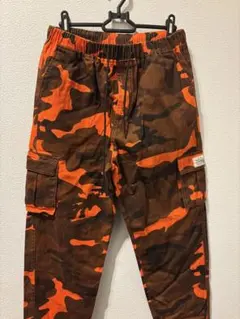 迷彩カーゴパンツ オレンジ・ブラウン