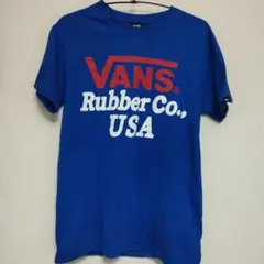 VANS Tシャツ ブルー S