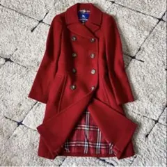 美品✨バーバリーブルーレーベル ダッフルコート ロング ノバチェック