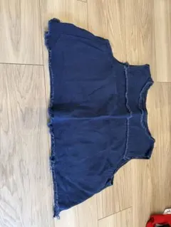 デニム地 ノースリーブ トップス