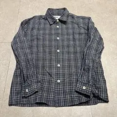 MARGARETHOWELLLARGE CHECKLINENリネンチェックシャツ - メルカリ