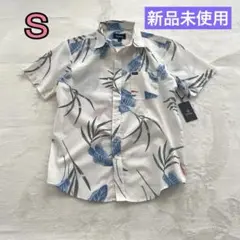 【新品未使用】Brixton ブリクストン アロハシャツ　かりゆし　半袖　白