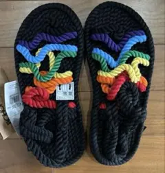 BOHO NOMAD ロープサンダル レインボー 37のサムネイル