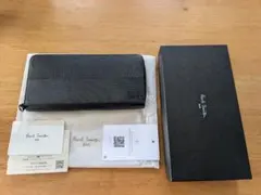 ポールスミス　エンボス　ラウンドファスナー　長財布　ブラックのサムネイル