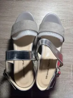 Oriental Traffic シルバーグレー サンダル