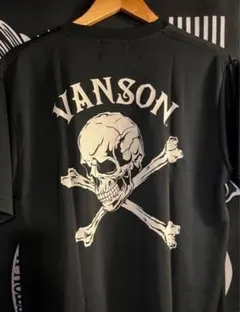 ■新品バンソンvanson伸縮性があり ストレッチで伸び伸び　半袖Tシャツ　Lのサムネイル