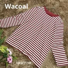 ☆良品☆ Wacoal ワコール ロンt tシャツ L 大きめ ボーダー