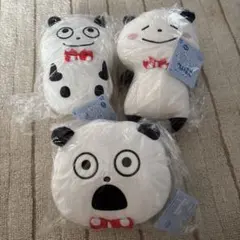 BANDAI ごきげんぱんだミニ ぬいぐるみ3体セット