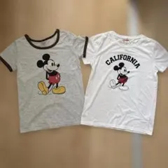 Disney ミッキーマウス 半袖Tシャツ　2枚セット