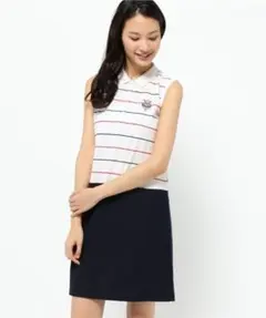 美品BEAMS GOLF ノースリーブワンピース ネイビー M一回着用のみ激レア