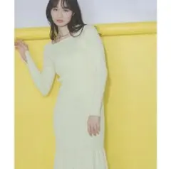 NATURAL BEAUTYBASIC ティアードリブニットワンピース