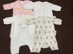 UNIQLO ユニクロ カバーオール ロンパース キルト 4枚セット まとめ売り