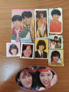昭和アイドルシール とんねるず西城秀樹　シブがき隊　野村義男のサムネイル