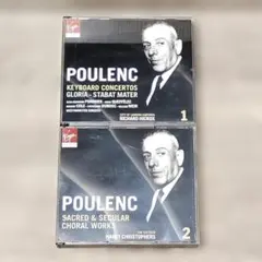 【音楽】 2個セット POULENC キーボード協奏曲 & 合唱作品 計5枚CD
