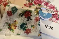 FEILER ハイジ メッシュポーチS ホワイト　新品未使用　タグ付きのサムネイル