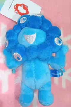 ミャクミャク　ボールチェーンマスコット　推しカラー ブルー　青色