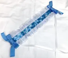 クリアブルー　ヘッドドレス 天使界隈 水色