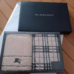 BURBERRY フェイスタオル 2枚セット 34×75cm
