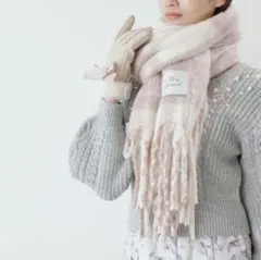 JILLbyJILLSTUART チェックループヤーンストール