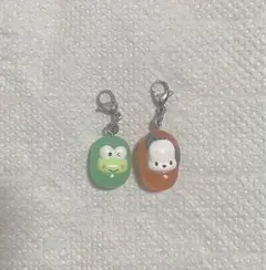 はぴだんぶい めじるしアクセサリー ソロキャンプ けろっぴ　ポチャッコ