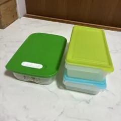 Tupperware 水色 保存容器 4個セット - メルカリ