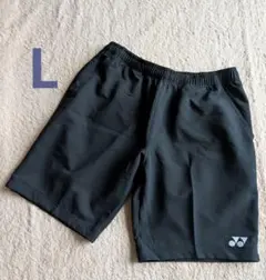 【美品】YONEX 黒色　ショートパンツ　メンズ　Lサイズ　テニスウェア　バド