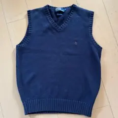 Polo by Ralph Lauren コットンベスト ネイビー Sサイズ