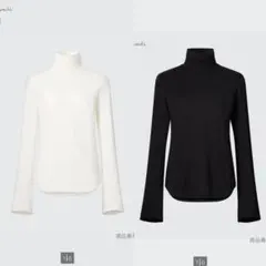 マメクロゴウチコラボ　ヒートテック　ウールブレンドタートルネック