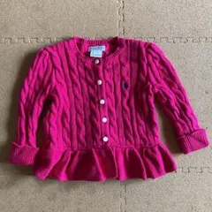 ラルフローレン ペプラム カーディガン