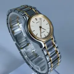 セイコー エクセリーヌ 腕時計 1221-0190 クォーツ 腕時計 新品電池