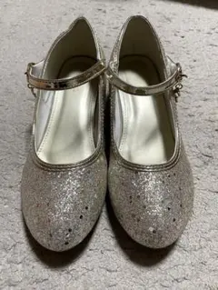 ゴールド グリッター フォーマルシューズ23.0