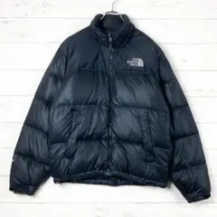 ノースフェイス　ダウンジャケット　ヌプシ　両面刺繡　700FP　黒　S　訳あり