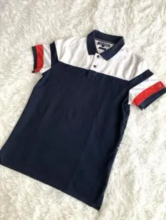ポロシャツ メンズ M 白紺赤トミーヒルフィガー ★匿名配送★