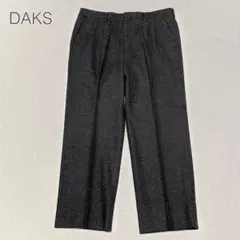 【ダックス】ヘリンボーン柄ウール混パンツ スラックス 毛混 日本製 大きいサイズのサムネイル