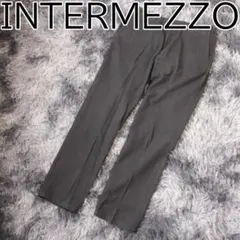 INTERMEZZO パンツ 厚手 メンズ ブラック スラックス フォーマルのサムネイル