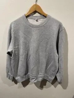 ユニクロ　グレー クルーネック トレーナー XL