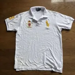 【セール】Polo by Ralph Lauren ホワイトポロシャツ XL