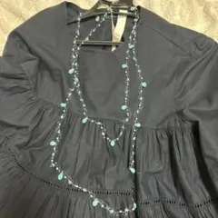 ☆お値下げ☆ロングネックレス　水色　夏仕様　アンテプリマ　軽いのサムネイル