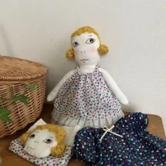 ハンドメイド ドール 40cm ♡キャミ ブラウス ポレットちゃんサイズ ④のサムネイル