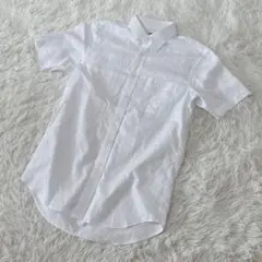 【c4402】✨美品✨UNIQLO ユニクロ　シャツ　半袖　ホワイト