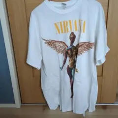 GILDANビンテージ00sNIRVANAニルヴァーナIN UTERO白Tシャツ - メルカリ