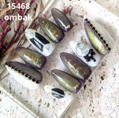 11 ネイルチップ　マグネットネイル　推しネイル　BTSネイル　パープルカラー