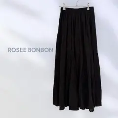 ROSEE BONBON ロングスカート　フレア　シンプル　着回し抜群　薄手