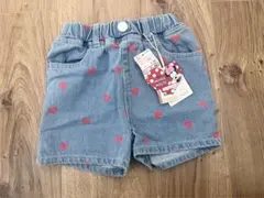 しまむらLITTCリトシー ミニー　デニムハートショートパンツ